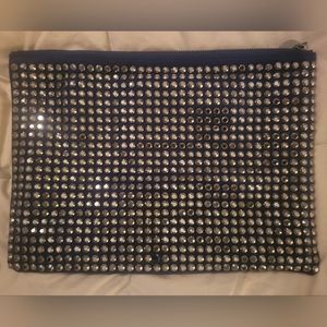 Neiman Marcus Clutch Bag, OS, Blue